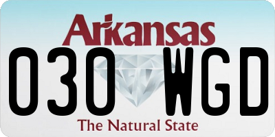 AR license plate 030WGD