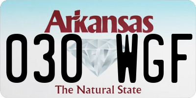 AR license plate 030WGF