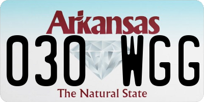 AR license plate 030WGG