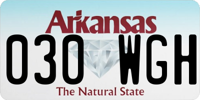 AR license plate 030WGH