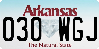 AR license plate 030WGJ