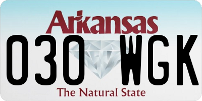 AR license plate 030WGK