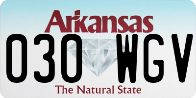AR license plate 030WGV