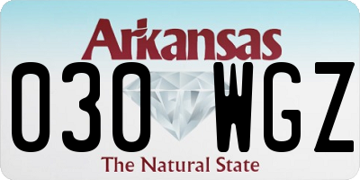 AR license plate 030WGZ