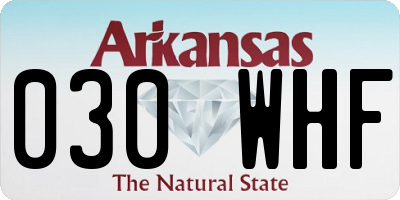 AR license plate 030WHF