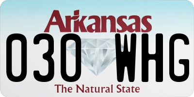AR license plate 030WHG