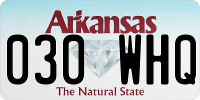 AR license plate 030WHQ