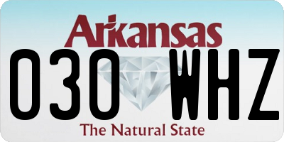 AR license plate 030WHZ