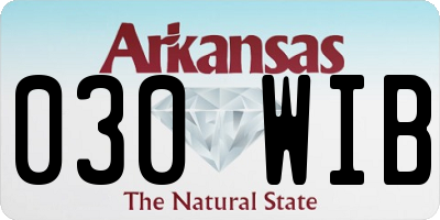 AR license plate 030WIB