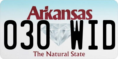 AR license plate 030WID
