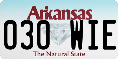 AR license plate 030WIE