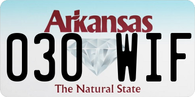 AR license plate 030WIF