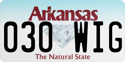 AR license plate 030WIG