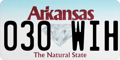 AR license plate 030WIH