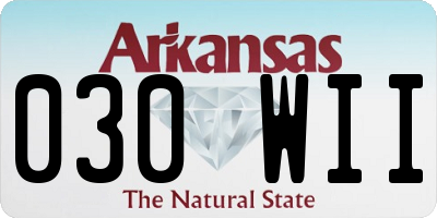 AR license plate 030WII