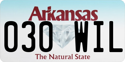 AR license plate 030WIL