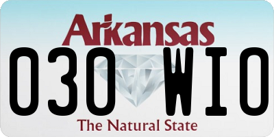 AR license plate 030WIO