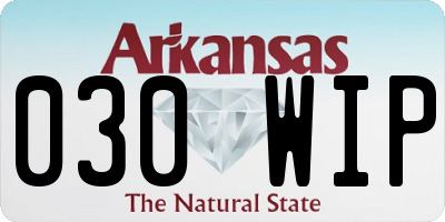 AR license plate 030WIP