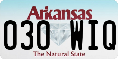 AR license plate 030WIQ