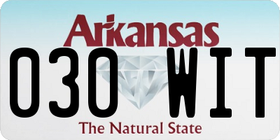 AR license plate 030WIT