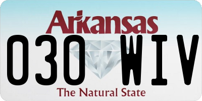 AR license plate 030WIV