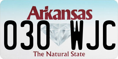 AR license plate 030WJC