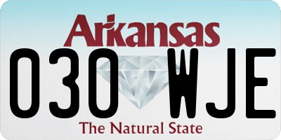 AR license plate 030WJE
