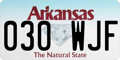 AR license plate 030WJF