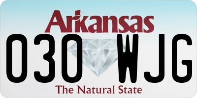 AR license plate 030WJG