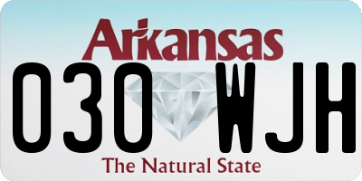 AR license plate 030WJH