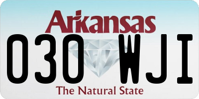 AR license plate 030WJI