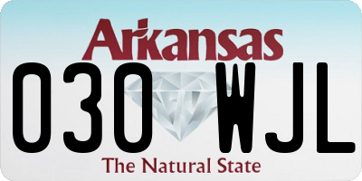 AR license plate 030WJL