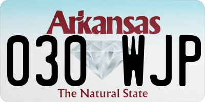 AR license plate 030WJP