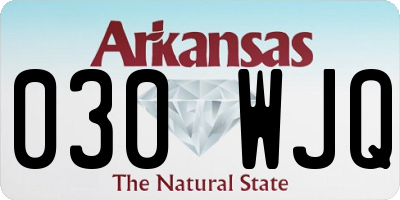 AR license plate 030WJQ