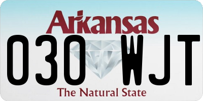 AR license plate 030WJT