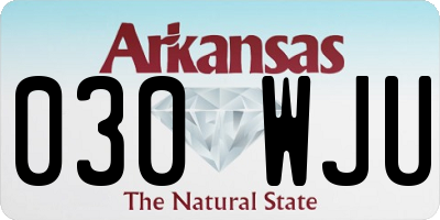 AR license plate 030WJU