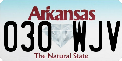 AR license plate 030WJV