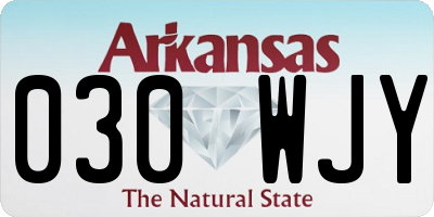 AR license plate 030WJY