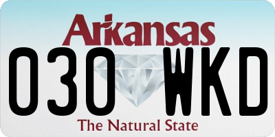 AR license plate 030WKD