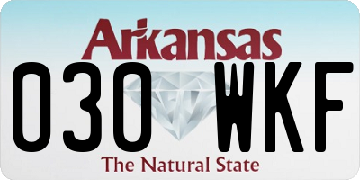 AR license plate 030WKF