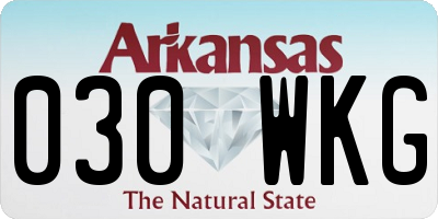 AR license plate 030WKG