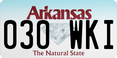 AR license plate 030WKI