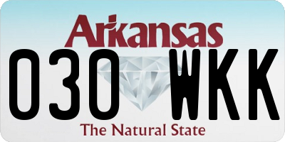AR license plate 030WKK