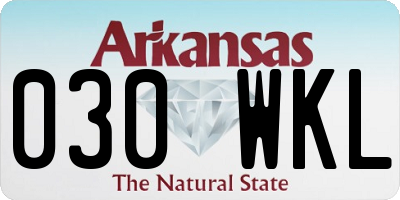 AR license plate 030WKL