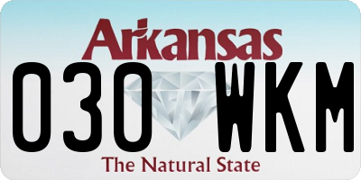 AR license plate 030WKM