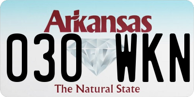 AR license plate 030WKN
