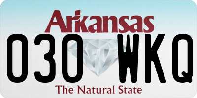 AR license plate 030WKQ