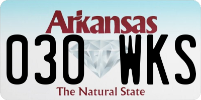 AR license plate 030WKS