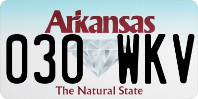 AR license plate 030WKV