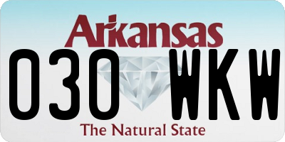 AR license plate 030WKW
